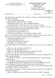 Đề thi thử THPT Quốc gia môn Lịch sử lớp 12 năm 2017-2018 lần 5 - THPT Nguyễn Viết Xuân - Mã đề 205