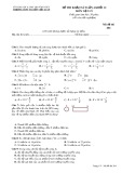 Đề thi khảo sát môn Vật lí lớp 12 năm 2017-2018 lần 4 - THPT Nguyễn Viết Xuân - Mã đề 204