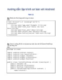 Hướng dẫn lập trình cơ bản với Android - Phần 11: Bài tập thực hành