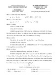 Đề thi học kì 1 lớp 6 môn Toán năm 2017 có đáp án - Phòng GD&ĐT Vĩnh Bảo