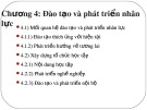 Bài giảng Quản trị nguồn ngân lực (Nâng cao): Chương 4 - PGS. TS. Dương Cao Thái Nguyên