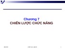 Bài giảng Quản trị chiến lược: Chương 7 - TS. Trương Quang Dũng