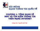 Bài giảng Mạng thông tin quốc tế: Chương 1 - Nguyễn Anh Việt