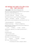 Đề thi HK 2 môn Văn lớp 6 năm 2014 - THCS Trà Sơn