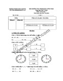 Đề thi học kì 2 môn Toán lớp 1 năm 2017-2018 - Trường Tiểu học Tân Lập