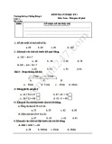 Đề thi học kì 1 môn Toán lớp 2 năm 2017-2018 - Trường Tiểu học Chiềng Đông A