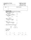Đề thi học kì 1 môn Toán lớp 1 năm 2017-2018 - Trường Tiểu học An Tường 1