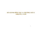 Bài giảng Toán 11 - Bài 5: Khoảng cách