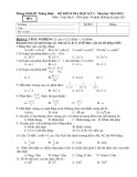 Đề kiểm tra HK 1 môn Toán lớp 8 năm 2012 - Sở GD & ĐT Thăng Bình