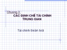 Bài giảng Tiền tệ - Chương 3: Các định chế tài chính trung gian