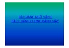 Bài giảng Ngữ văn 6 - Bài 1: Bánh chưng bánh giày