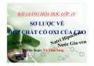 Bài giảng Hóa học 10: Sơ lược về hợp chất có oxi của Clo