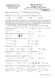 Đề kiểm tra tập trung lần 3 môn Toán phần Đại số lớp 12 năm 2017-2018 - THPT Gia Nghĩa - Mã đề 317