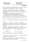Đề kiểm tra tập trung lần 1 môn Vật lí lớp 12 năm 2017-2018 - THPT Gia Nghĩa - Mã đề 250