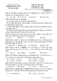 Đề kiểm tra tập trung lần 1 môn Vật lí lớp 12 năm 2017-2018 - THPT Gia Nghĩa - Mã đề 174