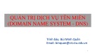 Bài giảng Quản trị mạng microsoft windows: Chương 5  - Bùi Minh Quân