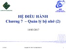 Bài giảng Hệ điều hành: Chương 7.2 - ĐH Công nghệ thông tin