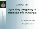 Bài giảng Tài chính và Tiền tệ: Chương 8 - Th.S Nguyễn Hoài Phương