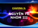 Bài giảng Hóa đại cương vô cơ: Chương 5 - Nguyên tố nhóm III