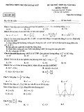 Đề thi thử THPTQG năm 2018 môn Toán - Trường THPT Chuyên Ngoại ngữ - Mã đề 209