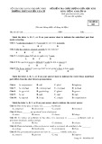 Đề kiểm tra chất lượng giữa HK 2 môn tiếng Anh lớp 10 - THPT Nguyễn Văn Cừ - Mã đề 003
