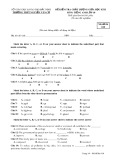 Đề kiểm tra chất lượng giữa HK 2 môn tiếng Anh lớp 10 - THPT Nguyễn Văn Cừ - Mã đề 018