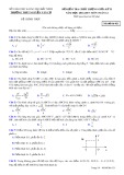Đề kiểm tra chất lượng giữa HK 2 môn Toán lớp 12 năm 2016-2017 - THPT Nguyễn Văn Cừ - Mã đề 021
