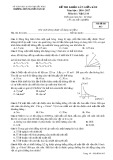 Đề thi khảo sát giữa HK 2 môn Vật lí lớp 10 năm 2016-2017 - THPT Nguyễn Văn Cừ - Mã đề 013