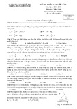 Đề thi khảo sát giữa HK 2 môn Vật lí lớp 10 năm 2016-2017 - THPT Nguyễn Văn Cừ - Mã đề 009