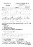 Đề thi KSCL lần 1 môn Vật lí lớp 12 năm 2017-2018 - Sở GD&ĐT Vĩnh Phúc - Mã đề 113