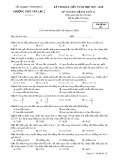 Đề thi KSCL lần 3 môn Vật lí lớp 11 năm 2017-2018 - THPT Yên Lạc 2 - Mã đề 132
