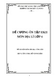 Đề cương ôn tập HK 2 môn Địa lí 6 năm 2014-2015 - THCS&THPT Tà Nung