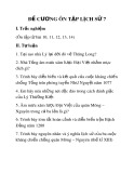 Đề cương ôn thi HK 1 môn Lịch sử lớp 7