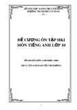 Đề cương ôn tập HK 1 môn tiếng Anh 10 năm 2015-2016 - THCS&THPT Tà Nung
