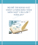 Bộ đề thi khảo sát chất lượng đầu năm môn Ngữ Văn lớp 7 năm 2017