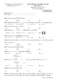 Đề kiểm tra HK 2 môn Toán lớp 11 năm 2017-2018 - THPT Ngô Gia Tự, Phú Yên - Mã đề 485