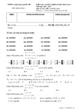 Đề kiểm tra 15 phút lần 3 môn Toán lớp 10 NC năm 2016-2017 - THPT Hàm Thuận Bắc - Mã đề 132
