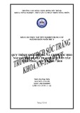 Báo cáo thực tập tốt nghiệp trung cấp ngành chăn nuôi thú y: Quy trình nuôi dưỡng và chăm sóc heo nái sau khi đẻ tại trại Quách Văn Tây, Vĩnh Châu, Sóc Trăng - 2010