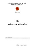 Mẫu sổ đăng ký kết hôn