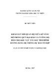 Luận án Tiến sỹ Khí tượng và khí hậu học: Khảo sát mối quan hệ giữa kĩ năng mô phỏng quỹ đạo bão và cường độ bão cho khu vực tây bắc Thái Bình Dương bằng hệ thống dự báo tổ hợp