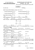 Đề kiểm tra HK 2 Toán lớp 12 năm 2017-2018 - THPT Lê Hồng Phong, Khánh Hòa