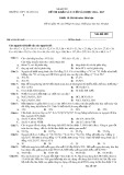 Đề thi khảo sát cuối năm môn Hóa học lớp 10 năm 2016-2017 - THPT Thanh Oai B - Mã đề 285