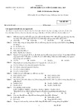 Đề thi khảo sát cuối năm môn Hóa học lớp 10 năm 2016-2017 - THPT Thanh Oai B - Mã đề 289
