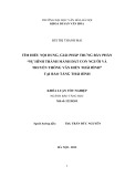 Tóm tắt Khóa luận tốt nghiệp ngành Quản lý văn hóa: Sự hình thành mảnh đất con người và truyền thống văn hiến Thái Bình