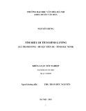 Tóm tắt Khóa luận tốt nghiệp ngành Bảo tàng học: Tìm hiểu di tích đình Lương, xã Tri Phương, huyện Tiên Du,tỉnh Bắc Ninh