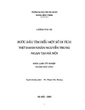 Tóm tắt Khóa luận tốt nghiệp khoa Bảo tàng học: Bước đầu tìm hiểu một sô di tích thờ danh nhân Nguyễn Trung Ngạn tại Hà Nội