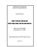 Tóm tắt Khóa luận tốt nghiệp khoa Bảo tàng học: Quản lý văn hóa trên địa bàn huyện Thuận Thành - Bắc Ninh hiện nay