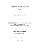 Tóm tắt Khóa luận tốt nghiệp ngành Bảo tàng học: Công tác giáo dục bảo tàng