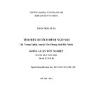 Tóm tắt Khóa luận tốt nghiệp ngành Bảo tàng học: Tìm hiều di tích đình Ngô Nội (thôn Ngô Nội, xã Trung Nghĩa, huyện Yên Phong, tỉnh Bắc Ninh)