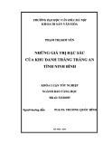 Tóm tắt Khóa luận tốt nghiệp khoa Bảo tàng: Những giá trị đặc sắc của khu danh thắng Tràng An tỉnh Ninh Bình